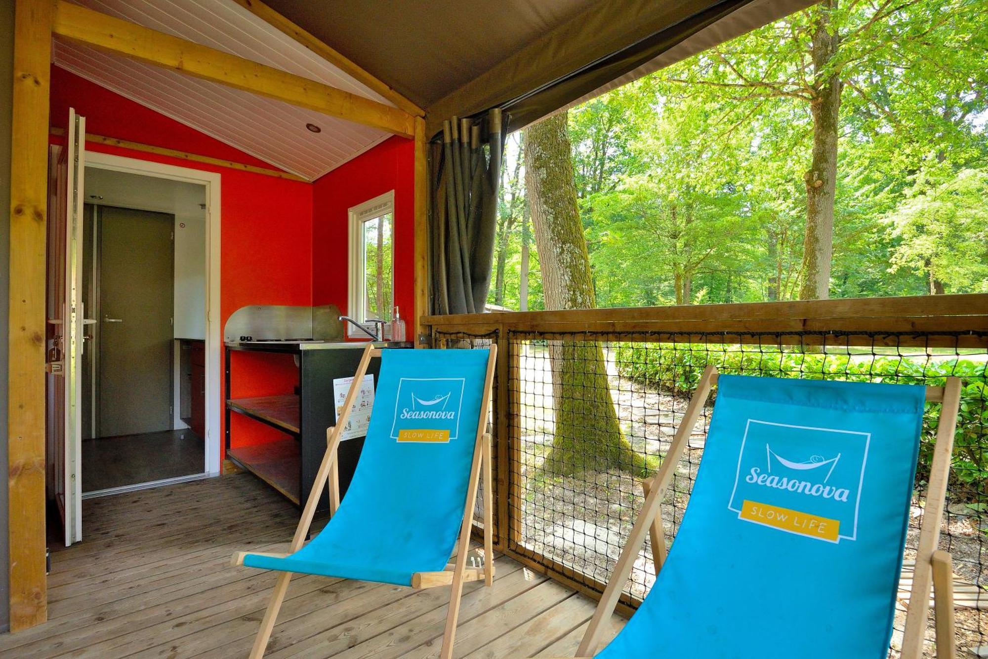 Camping Etang de la Vallée Combreux Habitación foto